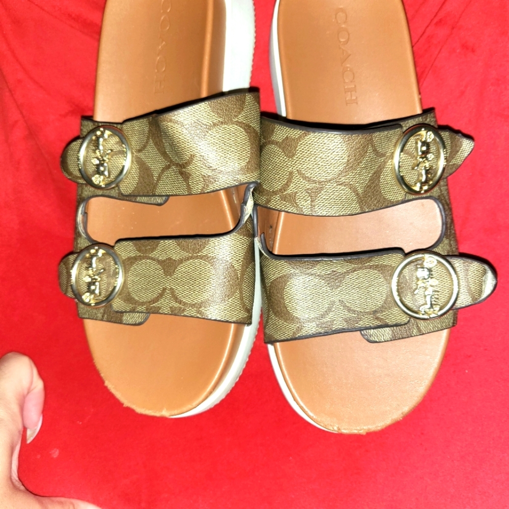 Pre-Loved authentic coach sandals